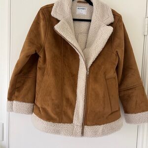 Old Navy Off-White Sherpa Coat